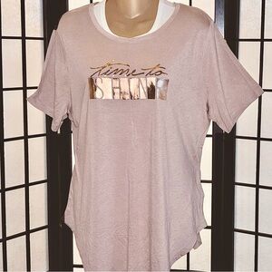 Old Navy | Blush Pink | TIME TO SHINE | Graphic Tee | Sz. LG
 NWT